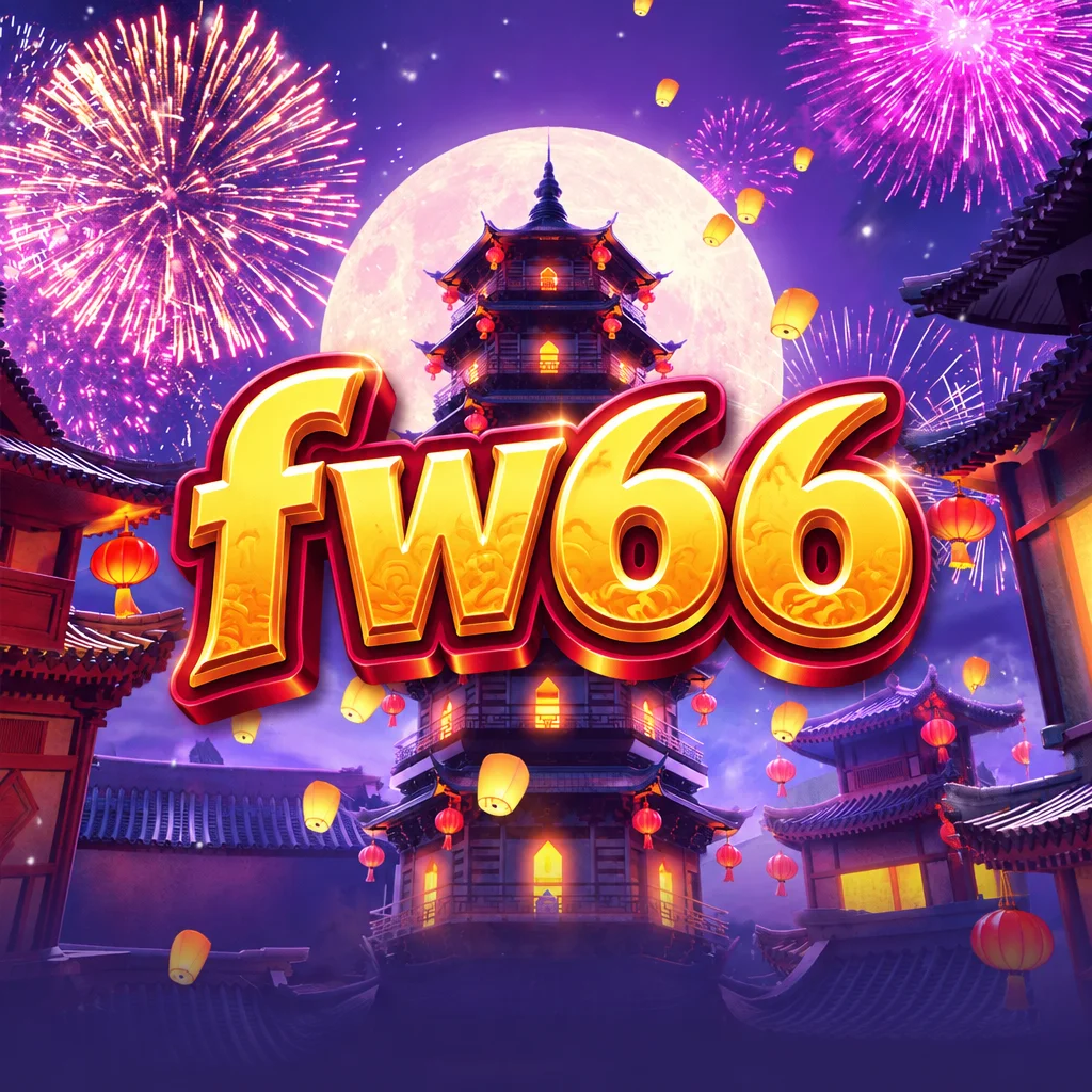 fw66 menampilkan visual pesta kembang api tradisional bernuansa festival Asia dalam Wild Fireworks
