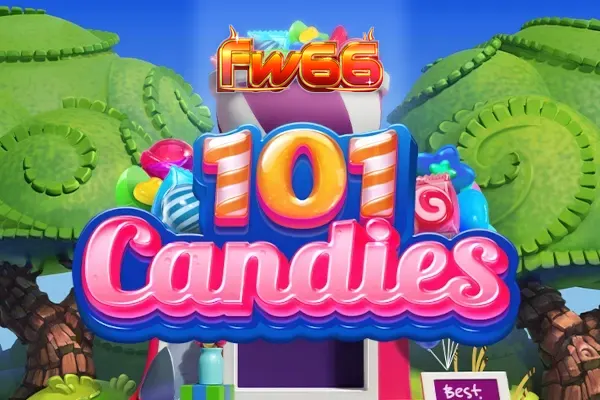 Tampilan visual slot 101 Candies dengan tema permen yang cerah